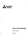 Thumbnail Mitsubishi Montero/Pajero 1992-1995 Wiring diagrams